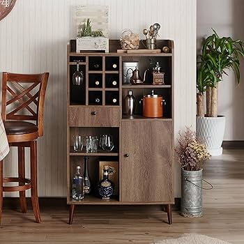 Amazon | Furniture of America アルゾン ワインキャビネット